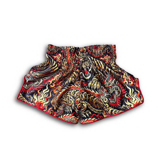 Tigers & Dragons SuperShorts - Red/Gold
