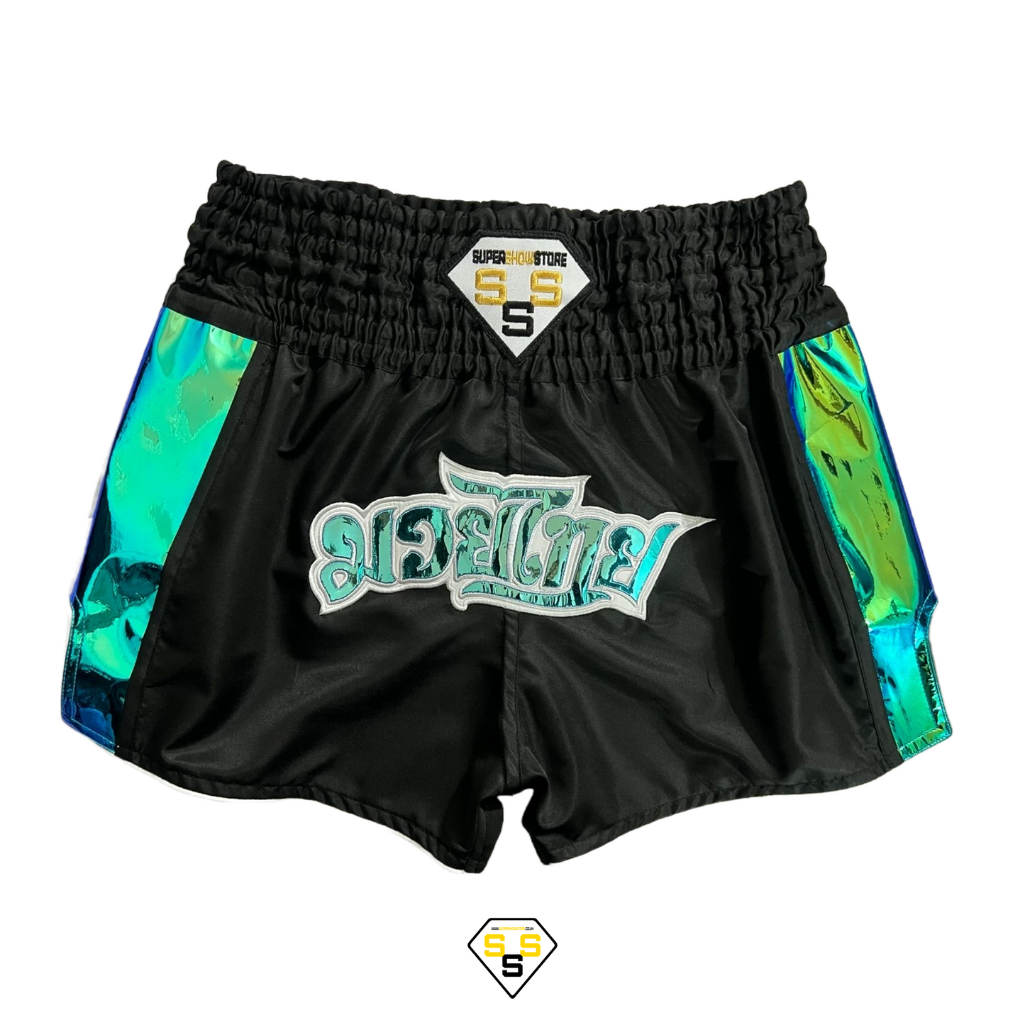 Reflective SuperShorts - Black/Blue/Green